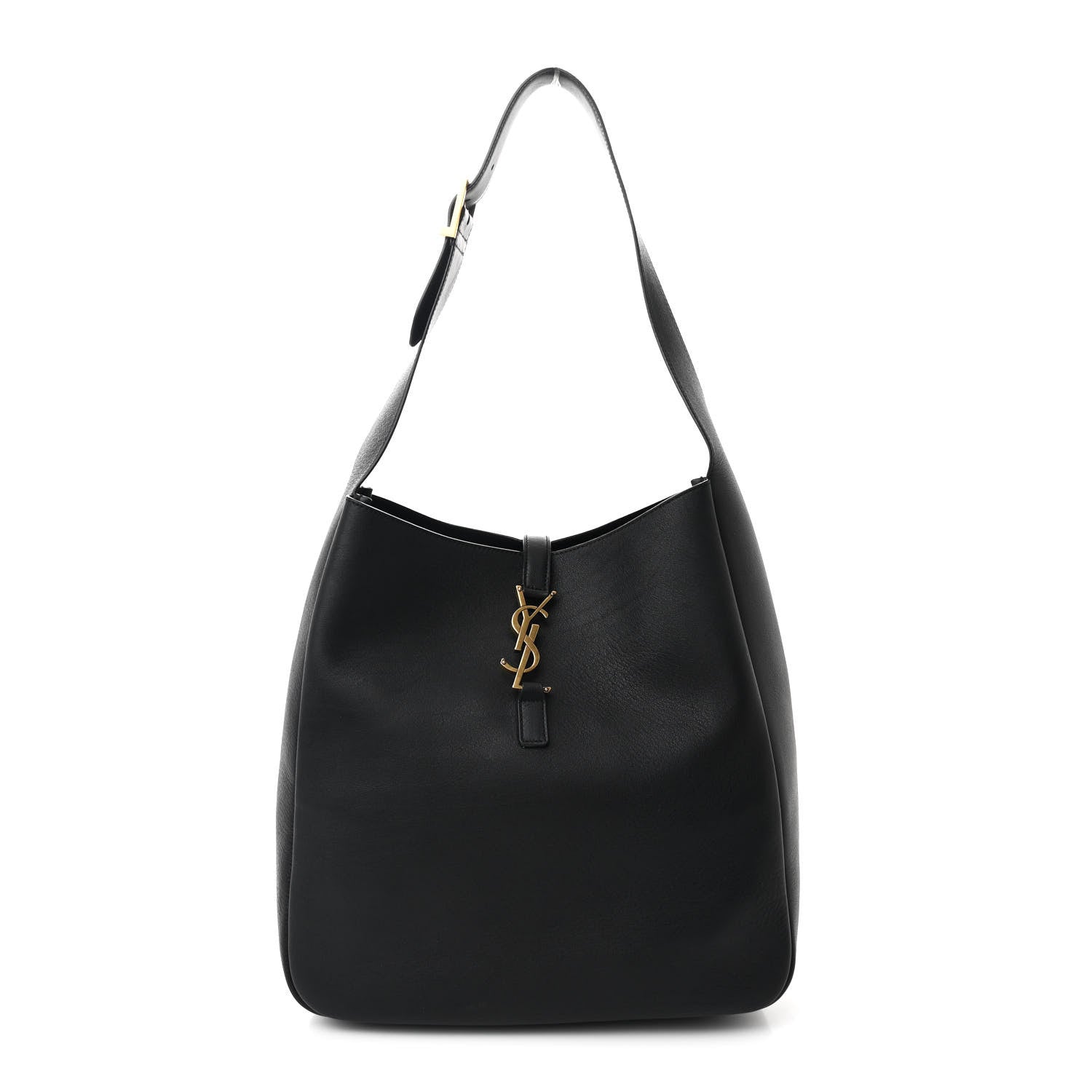 Saint Laurent Smooth Calfskin Large Le 5 A 7 Soft Hobo Black 1 of 10