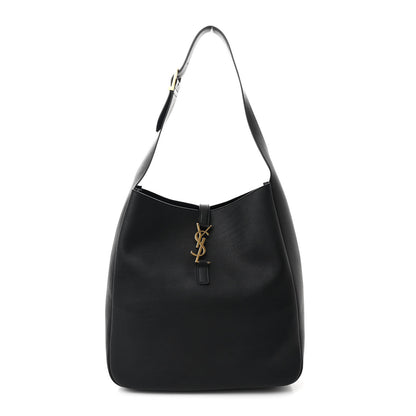 Saint Laurent Smooth Calfskin Large Le 5 A 7 Soft Hobo Black 1 of 10