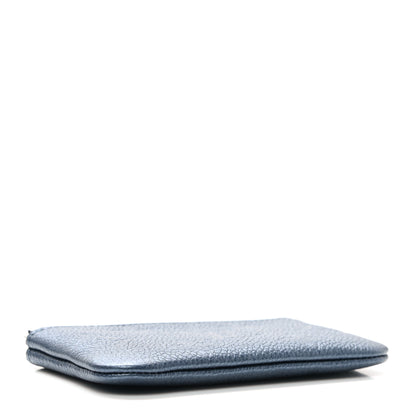 Louis Vuitton Metallic Empreinte Monogram Giant Key Pouch Navy Nacre 4 of 6