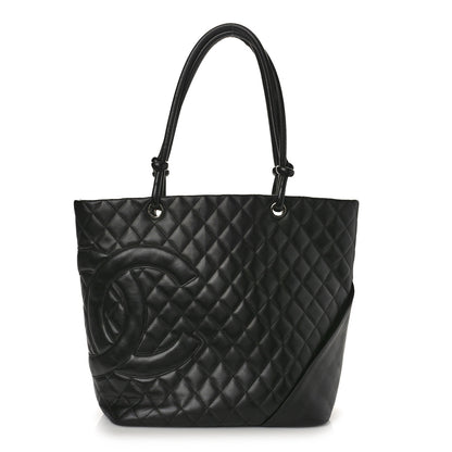 Chanel Calfskin Quilted Large Cambon Tote Black 1 of 13