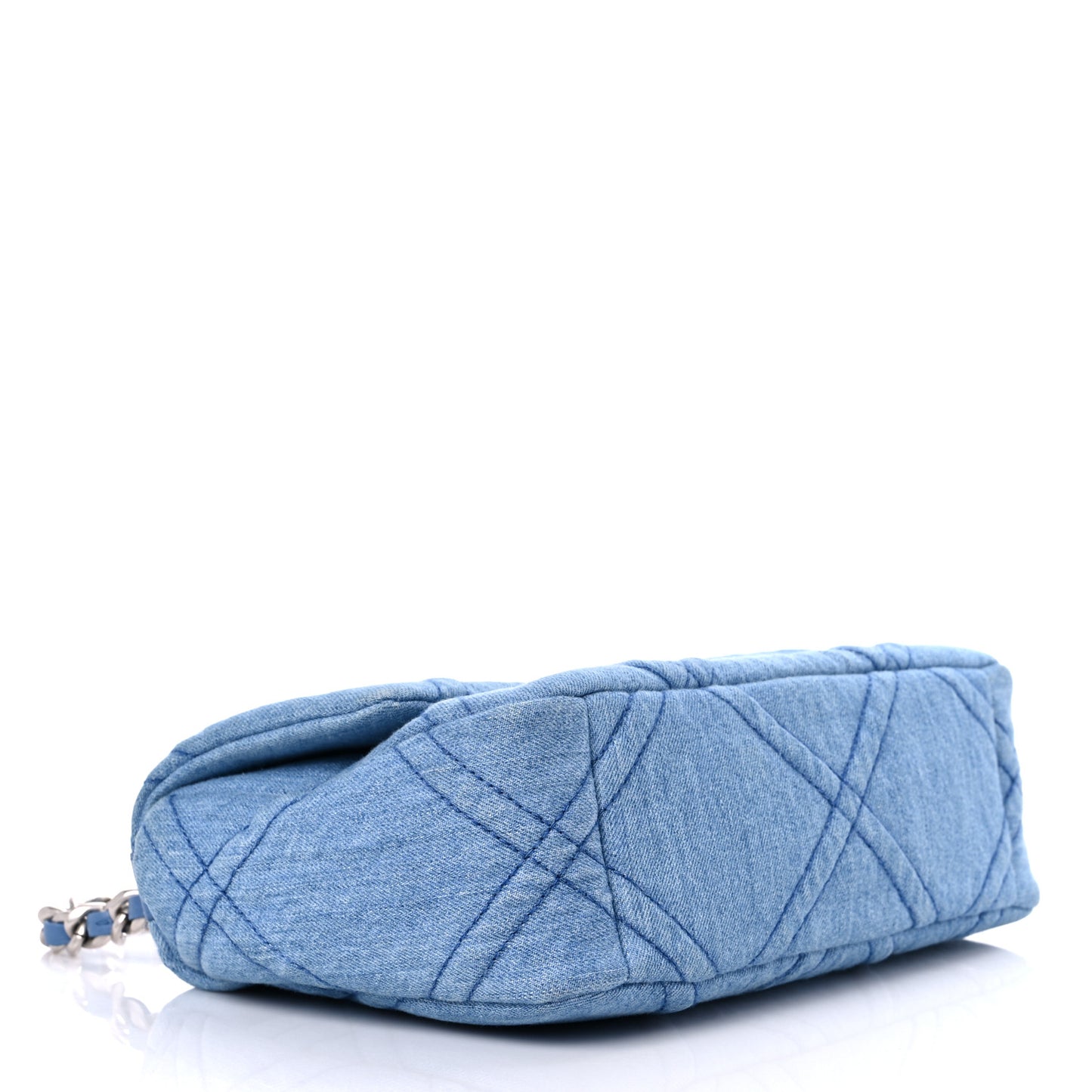 Denim Quilted Medium Chanel 19 Flap Blue