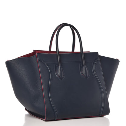 Celine Baby Grained Calfskin Medium Phantom Luggage Steel Blue 3 of 11