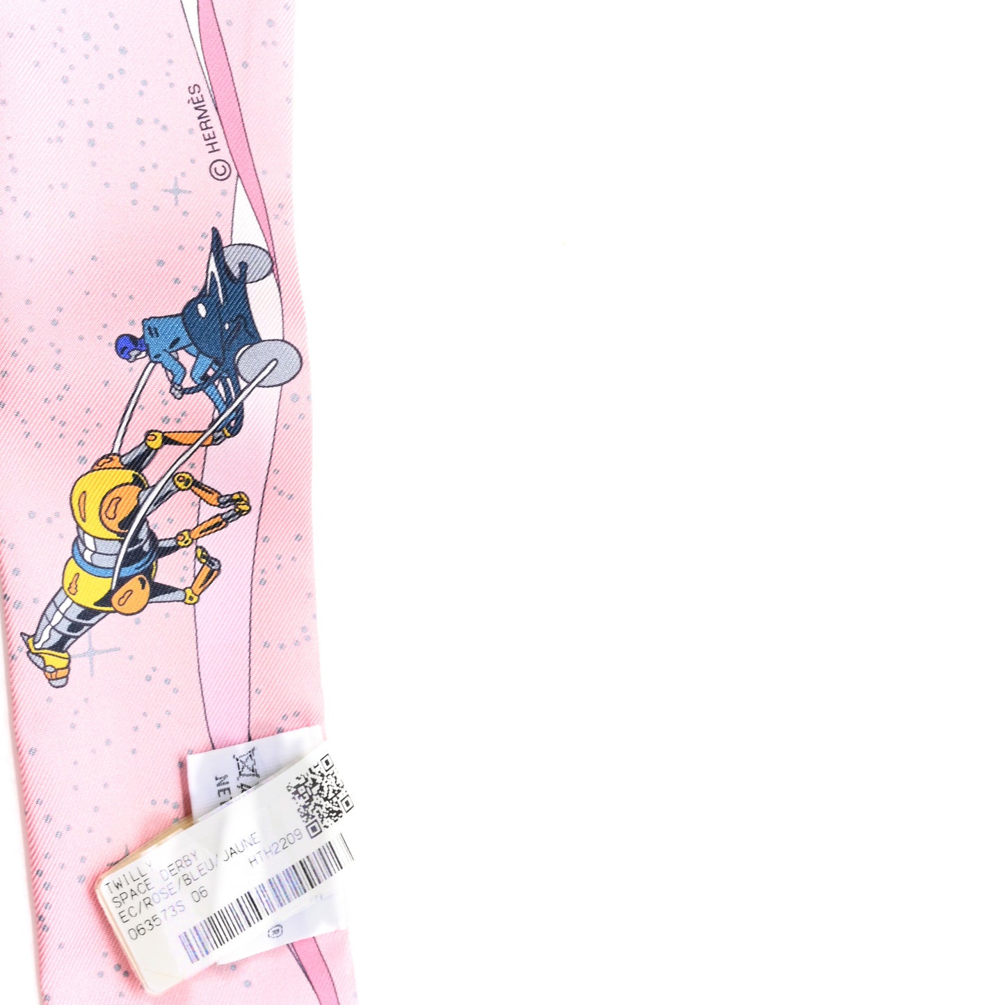 Silk Space Derby Twilly Rose Bleu Jaune