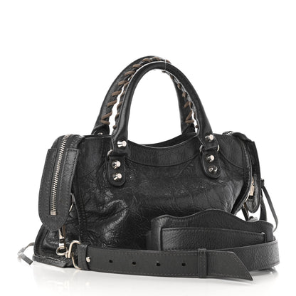 Balenciaga Agneau Classic Silver Hardware Mini City Gris Fossile 3 of 11
