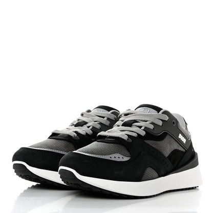 Christian Dior Technical Mesh Calfskin Womens B29 Sneakers 39 Black Grey 3 of 8