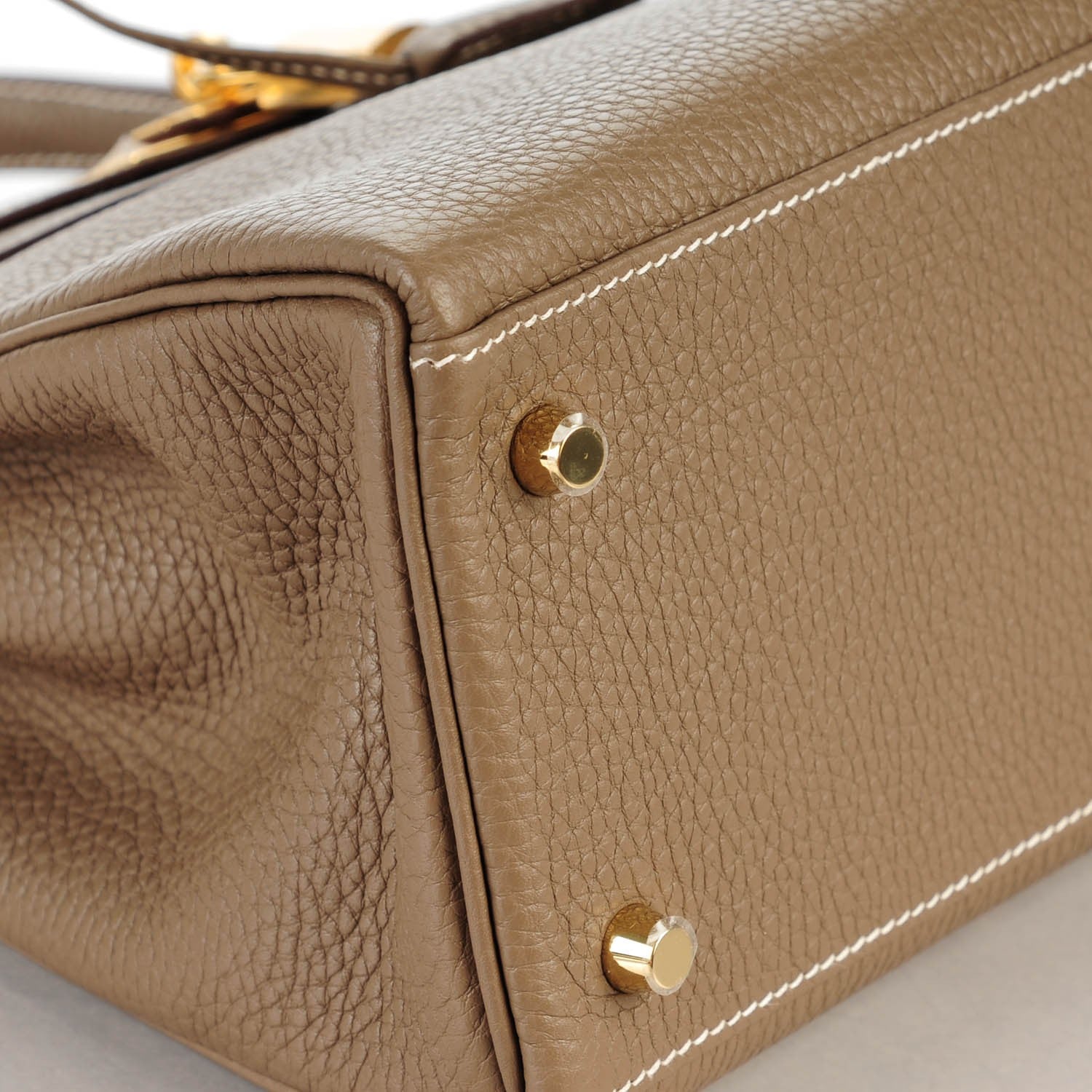 Hermes Taurillon Clemence Kelly Retourne 28 Etoupe 38 of 39