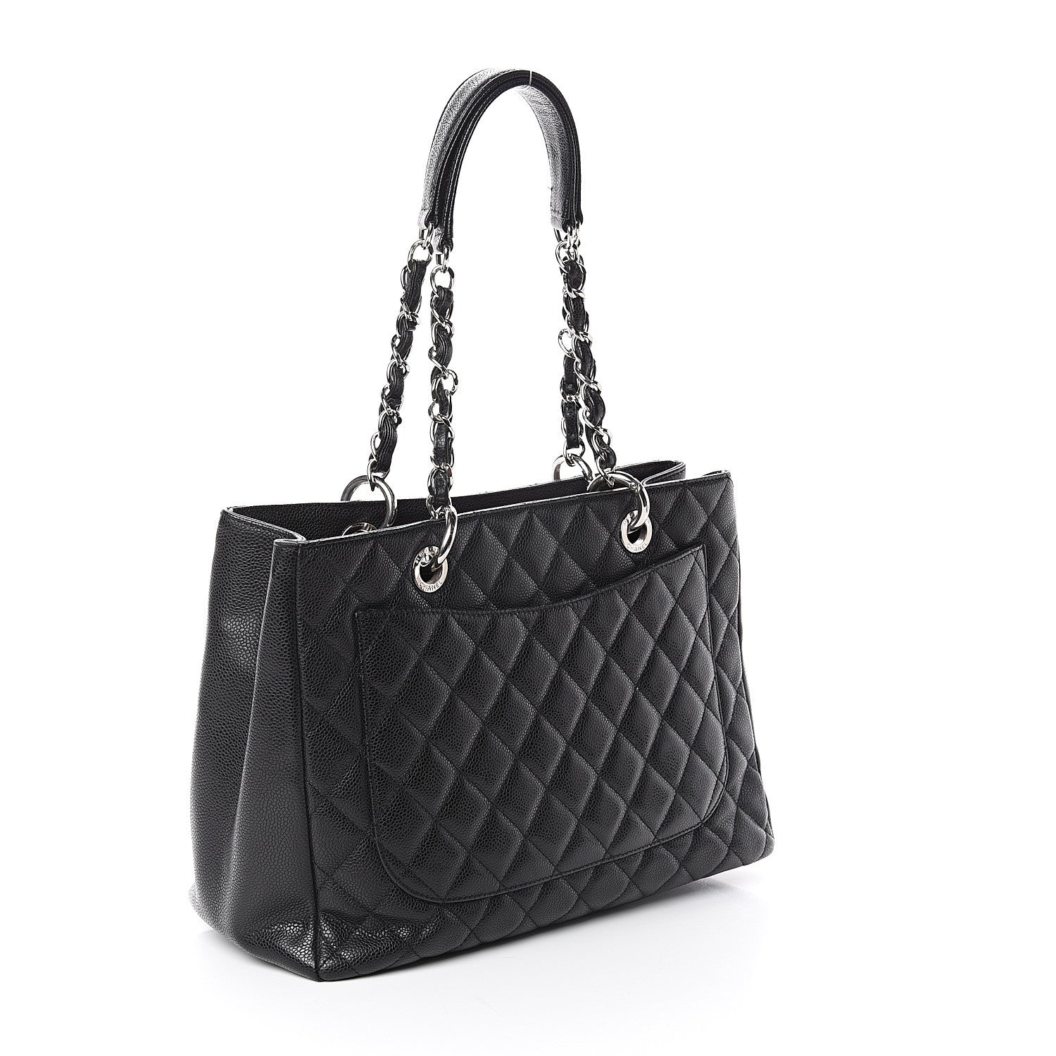 Chanel Caviar Quilted Grand Shopping Tote GST Black 1 of 8