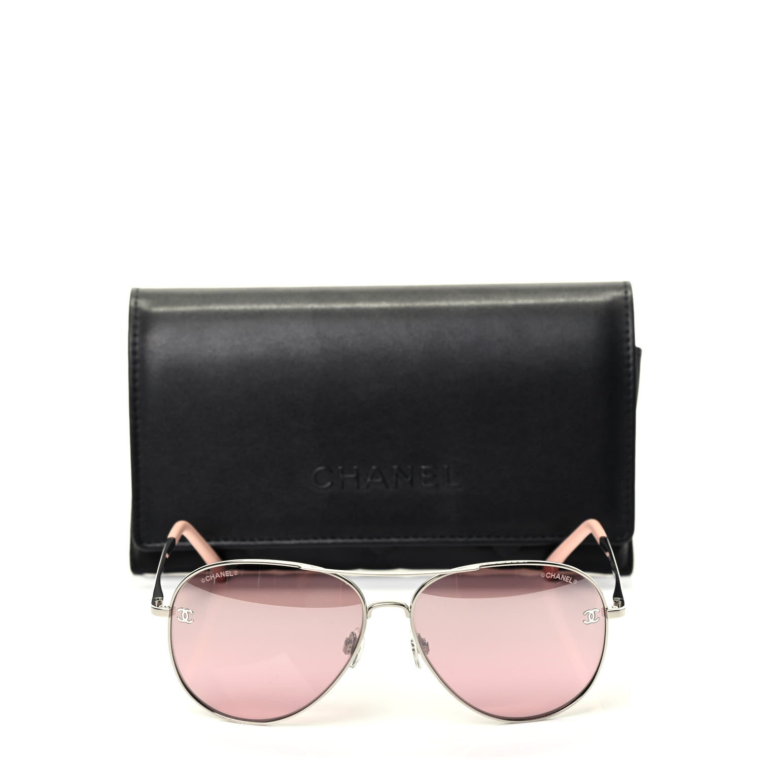 Chanel CC Aviator Sunglasses 4189-T-Q Pink 6 of 6
