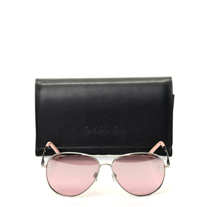 Chanel CC Aviator Sunglasses 4189-T-Q Pink 6 of 6