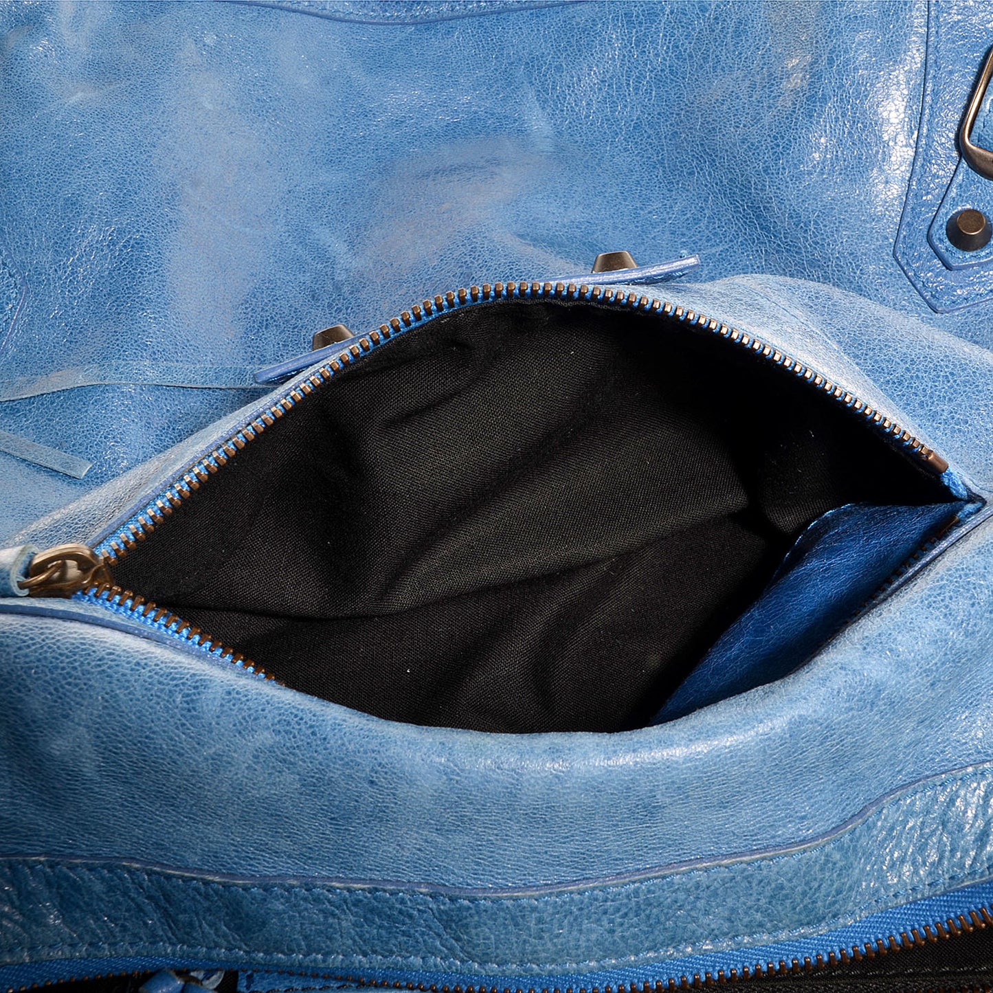 Chevre Classic Hardware Day Hobo French Bleu