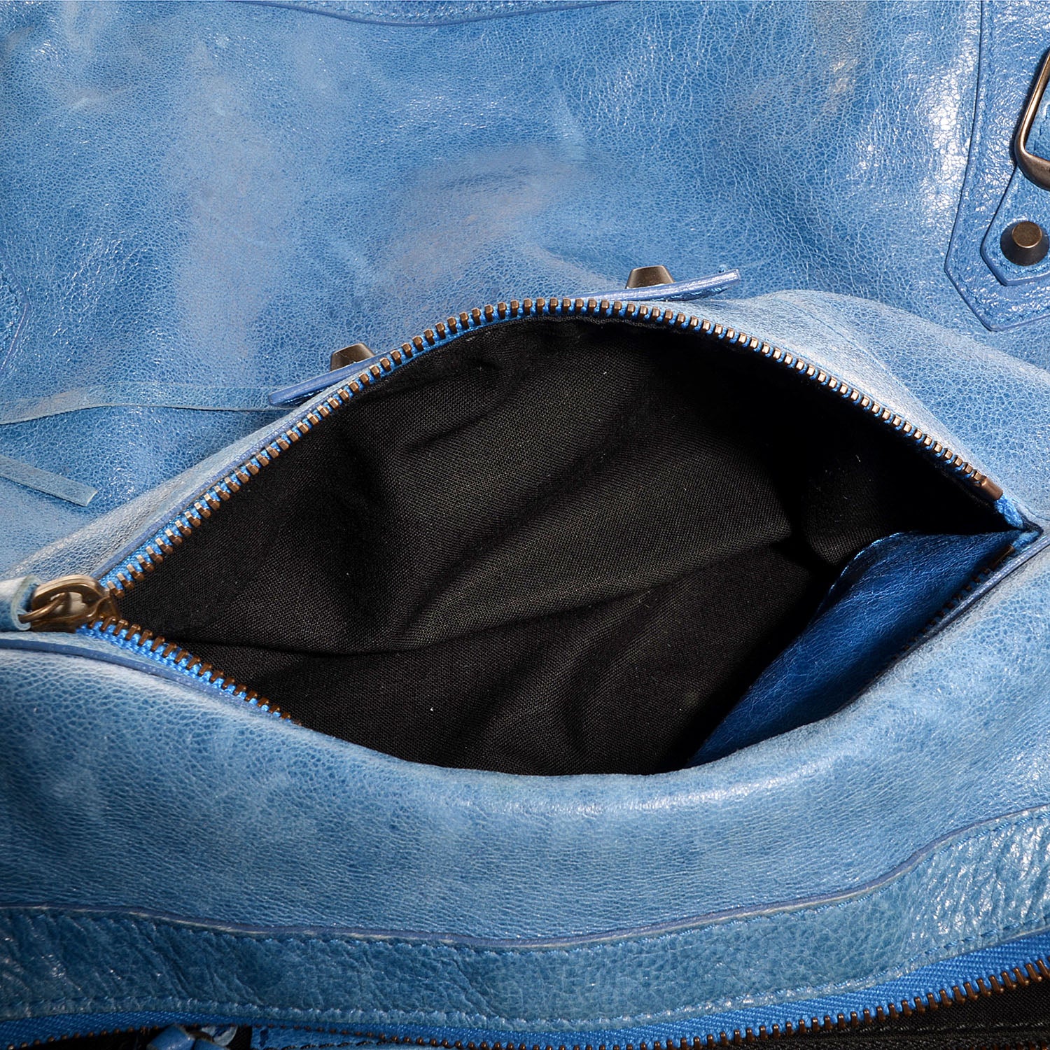 Balenciaga Chevre Classic Hardware Day Hobo French Bleu 11 of 13