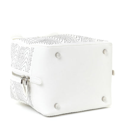 Alaia Calfskin Studded Small Elga Top Handle Bag White 4 of 11