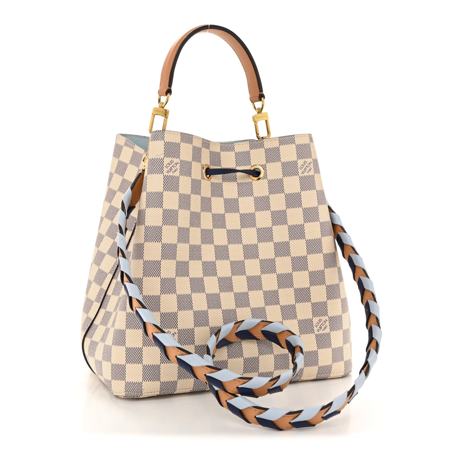 Louis Vuitton Damier Azur Braided Neonoe MM Blue 1804133