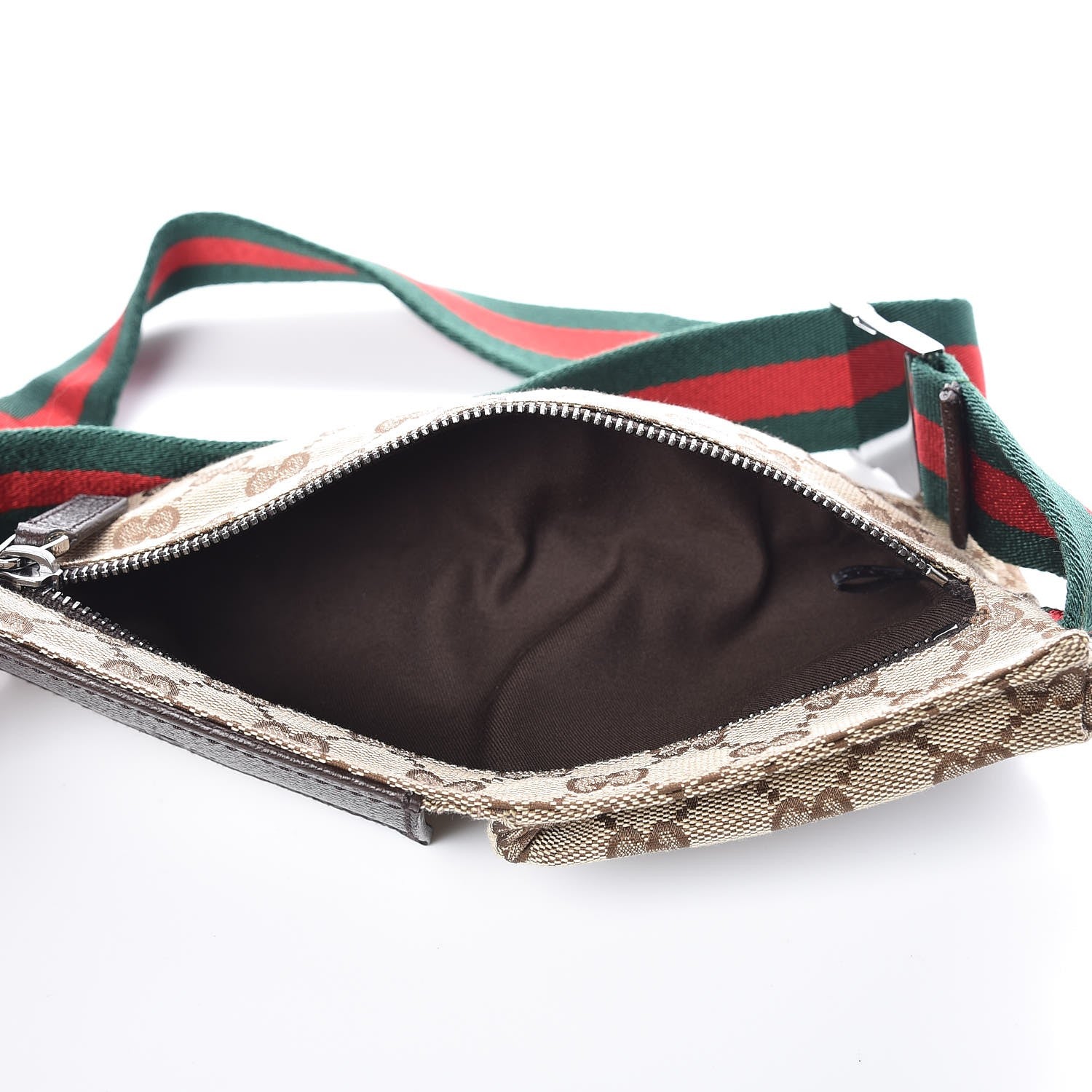 Gucci Monogram Web Belt Bag Dark Brown 5 of 6