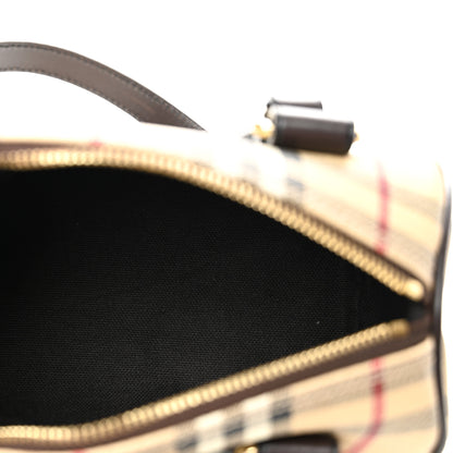 Burberry Haymarket Check Mini Bowling Bag Chocolate 5 of 13