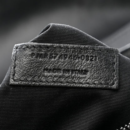 Saint Laurent Calfskin Y Quilted Monogram Monochrome Medium Loulou Chain Satchel Black Black 8 of 13