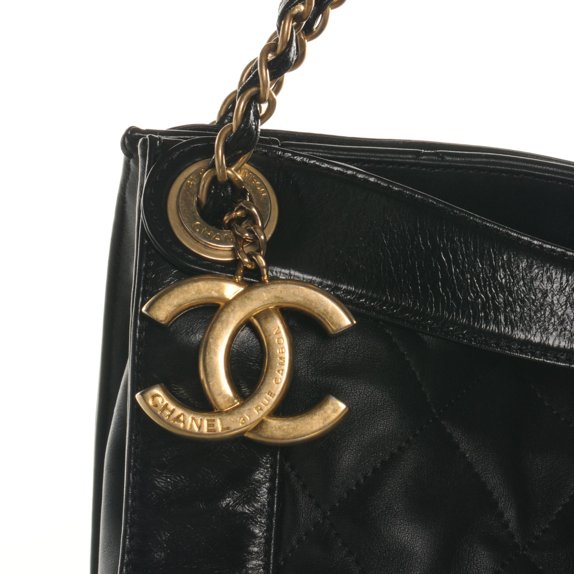 Chanel Calfskin Small In The Mix Shopping Tote Black 3 of 8