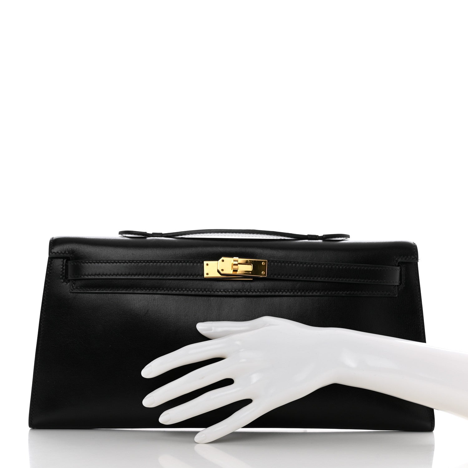 Hermes Box Kelly Longue Pochette Black 2 of 15