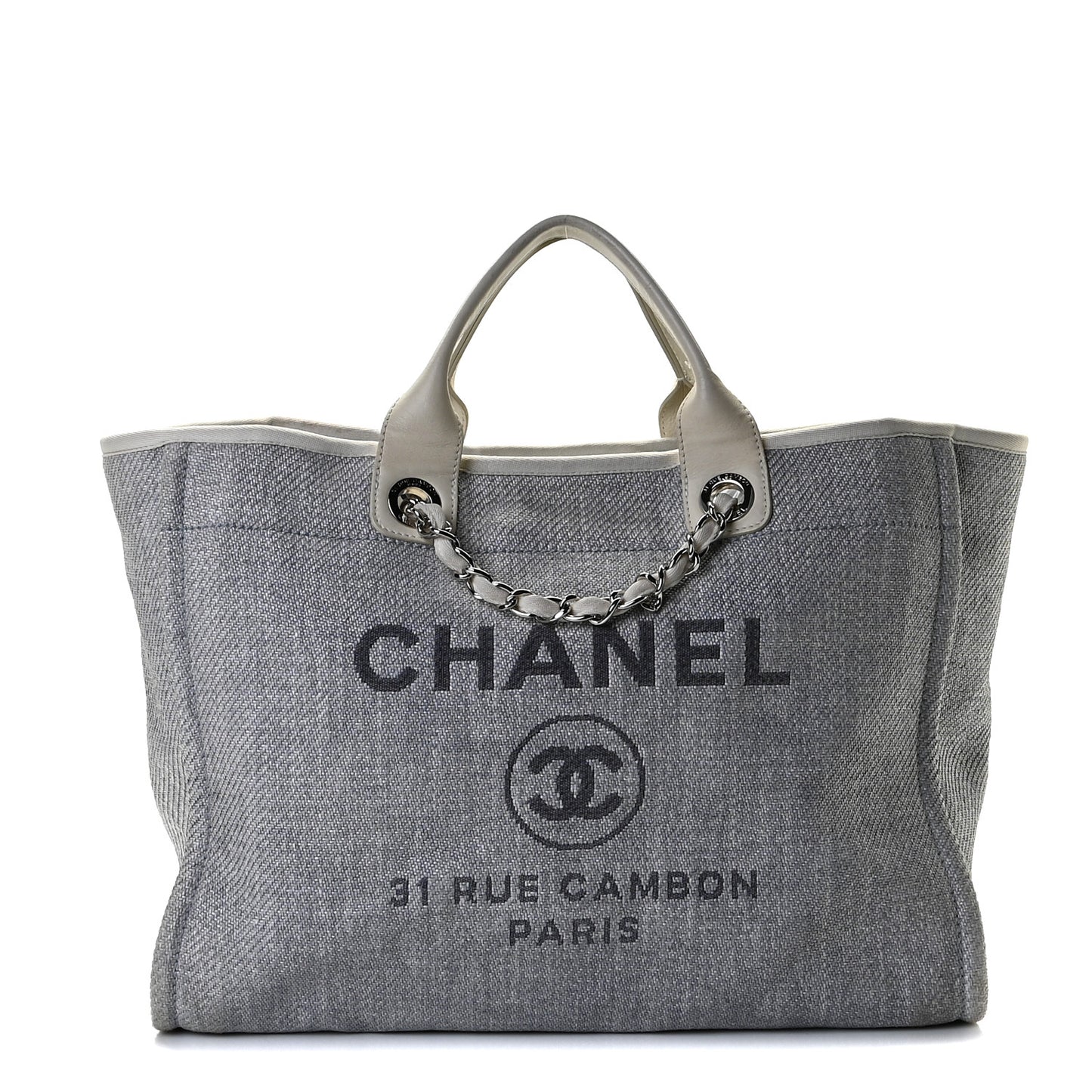 Canvas Medium Deauville Tote Light Blue