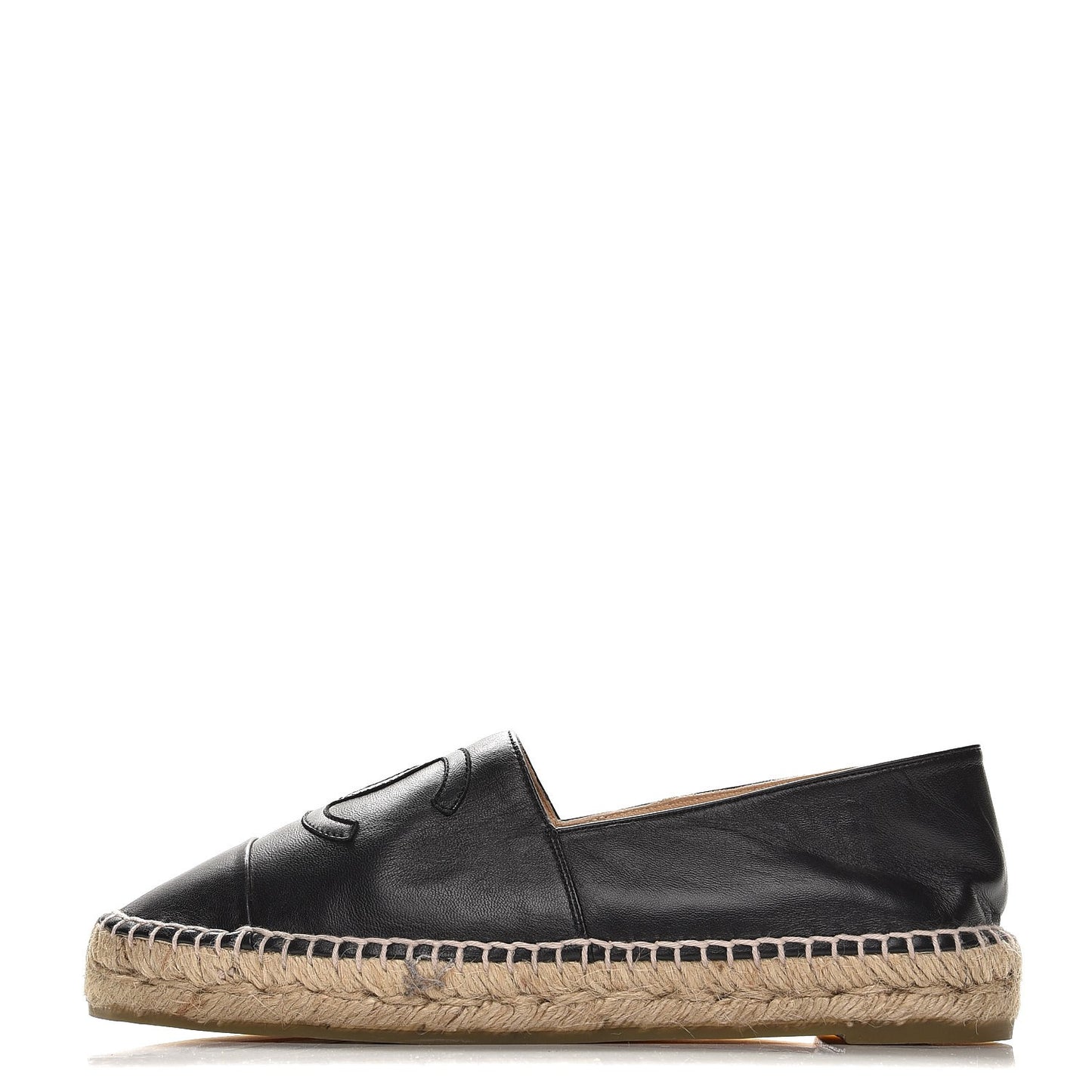 Lambskin CC Espadrilles 39 Black