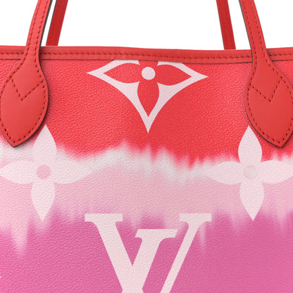 Louis Vuitton Monogram Escale Neverfull MM Rouge 8 of 12