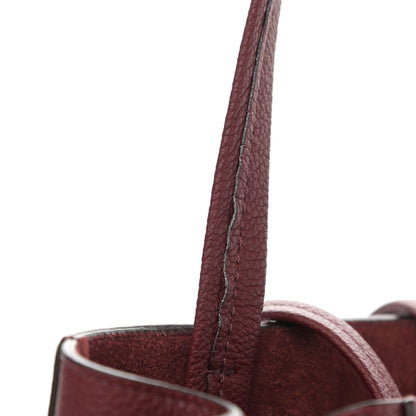 Celine Soft Grained Calfskin Small Belt Cabas Phantom Light Burgundy 10 of 10