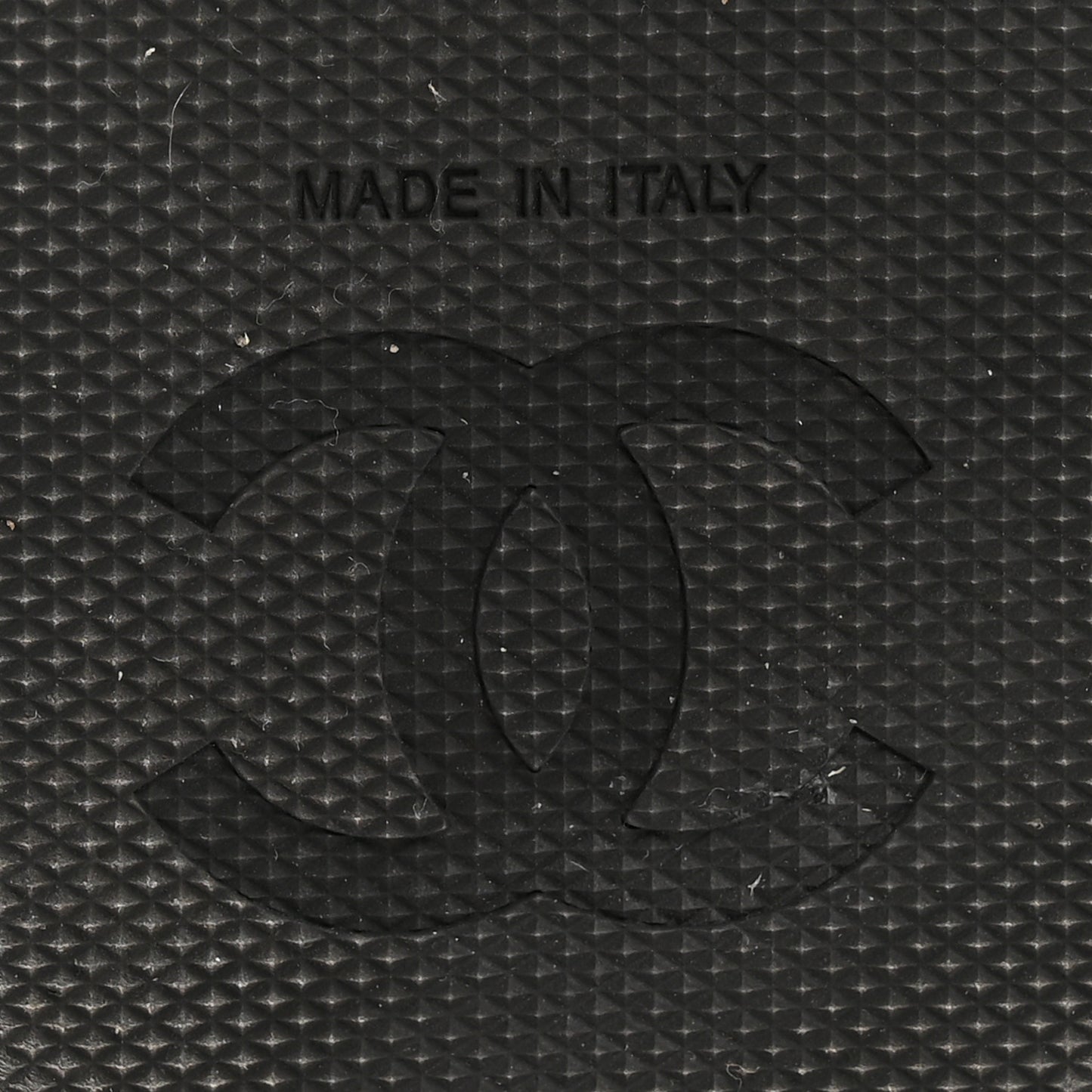 Shiny Calfskin Logo Platform Sandals 39 Black