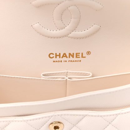 Chanel Caviar Quilted Small Double Flap White 6 of 10