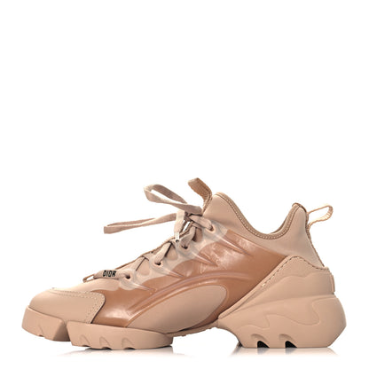 Christian Dior Neoprene Rubber Womens D-Connect Sneakers 37 Nude 1 of 9