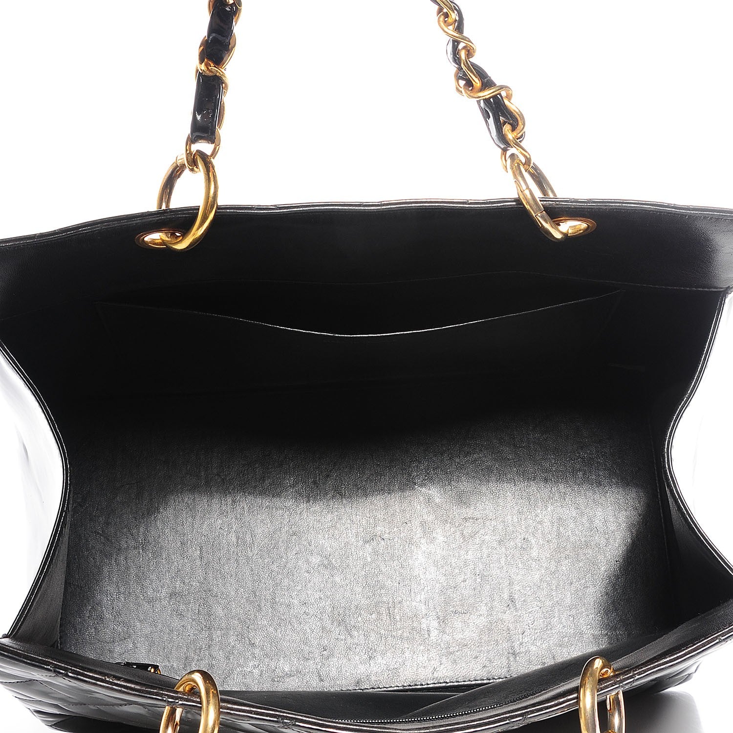 Chanel Patent Grand Shopping Tote GST Black 8 of 8