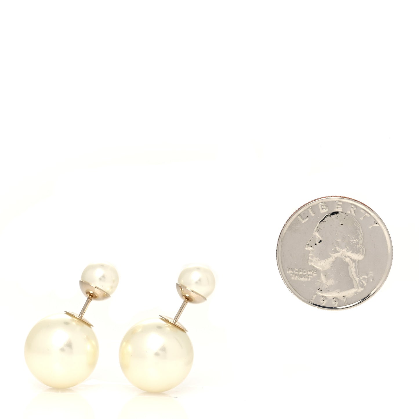 Pearl Mise En Dior Tribal Earrings Gold