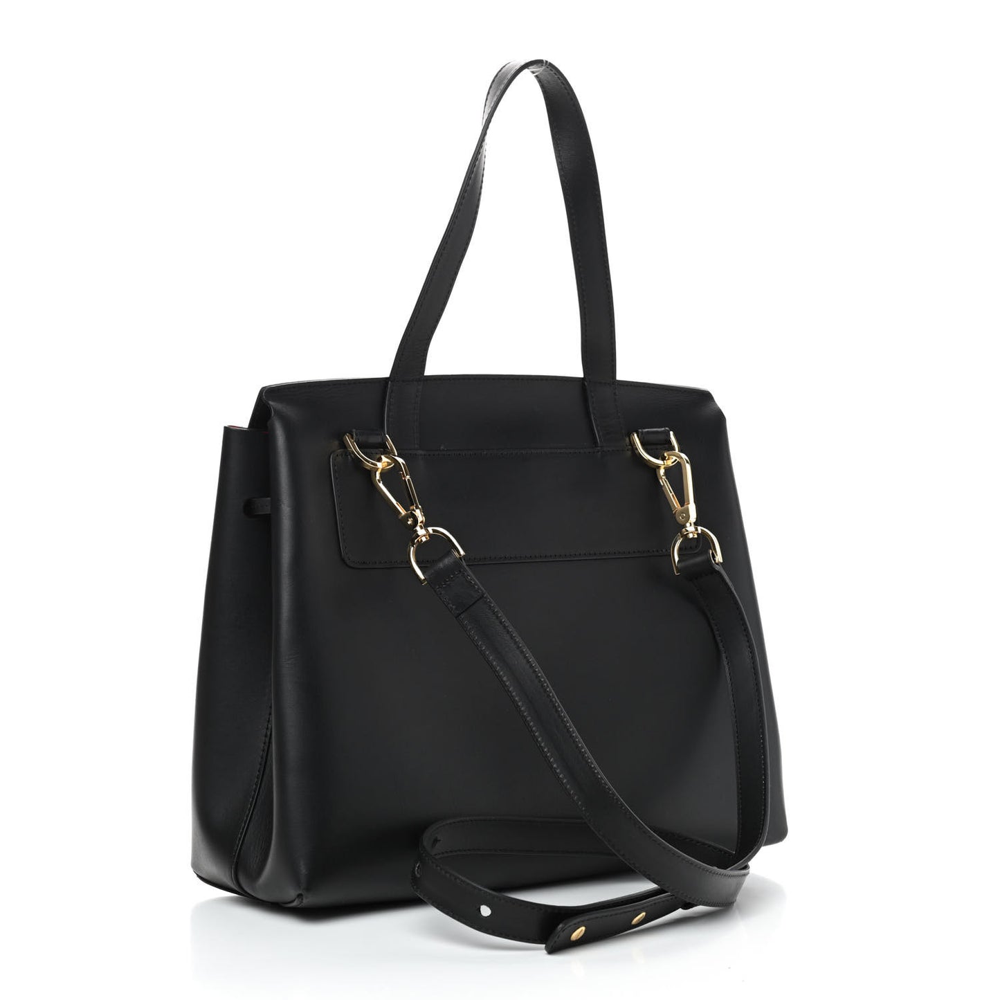 Calfskin Lady Bag Black Flamma