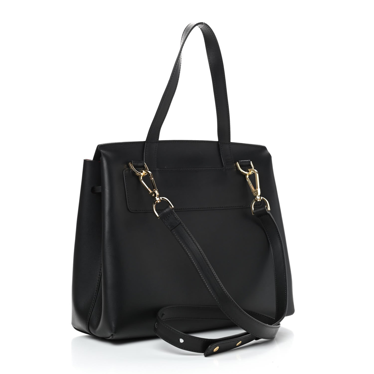 Mansur Gavriel Calfskin Lady Bag Black Flamma 3 of 10