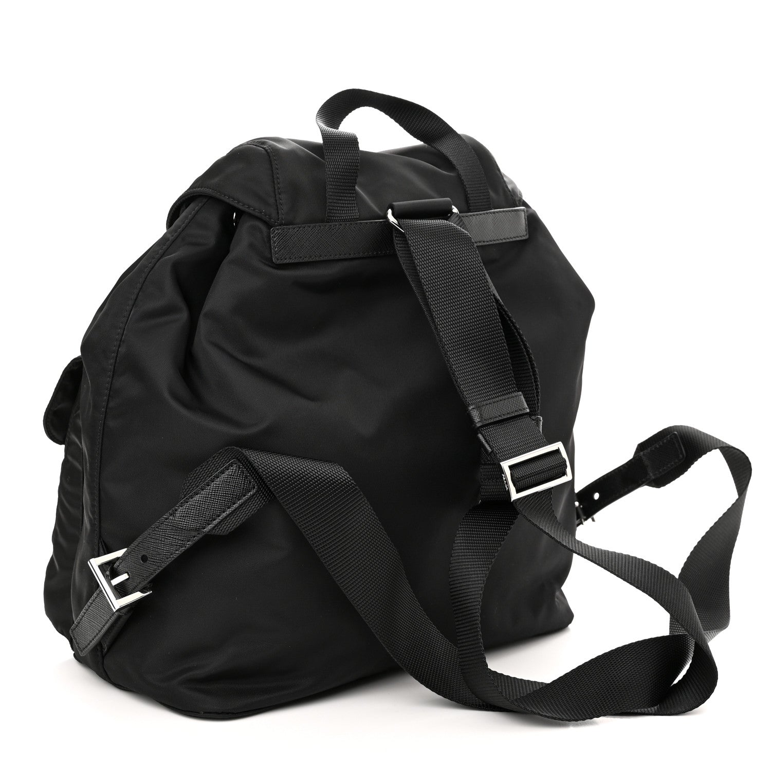 Prada Nylon Vela Medium Backpack Black 4 of 10