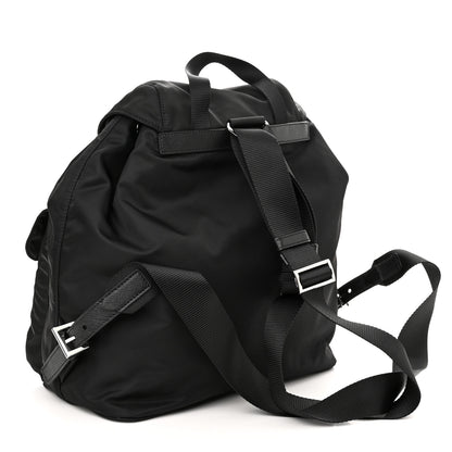 Prada Nylon Vela Medium Backpack Black 4 of 10
