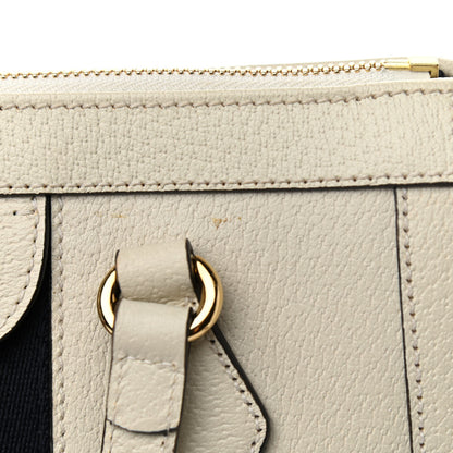 Gucci Textured Calfskin Web Small Ophidia Tote Bag Mystic White 11 of 12