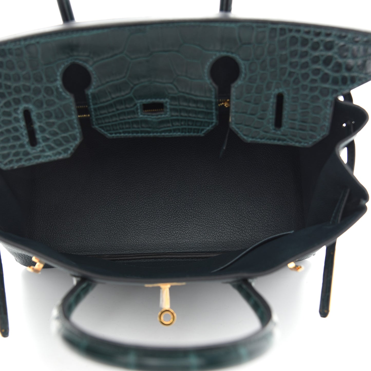 Togo Matte Alligator Birkin Touch 30 Vert Cypress