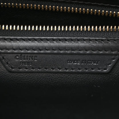 Celine Pony Hair Smooth Calfskin Micro Tri-Color Luggage Pistachio Black 6 of 12