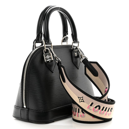 Louis Vuitton Epi Jacquard Alma BB Black 3 of 9