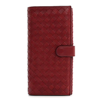 Bottega Veneta Nappa Intrecciato Continental Wallet Dark Red 1 of 12
