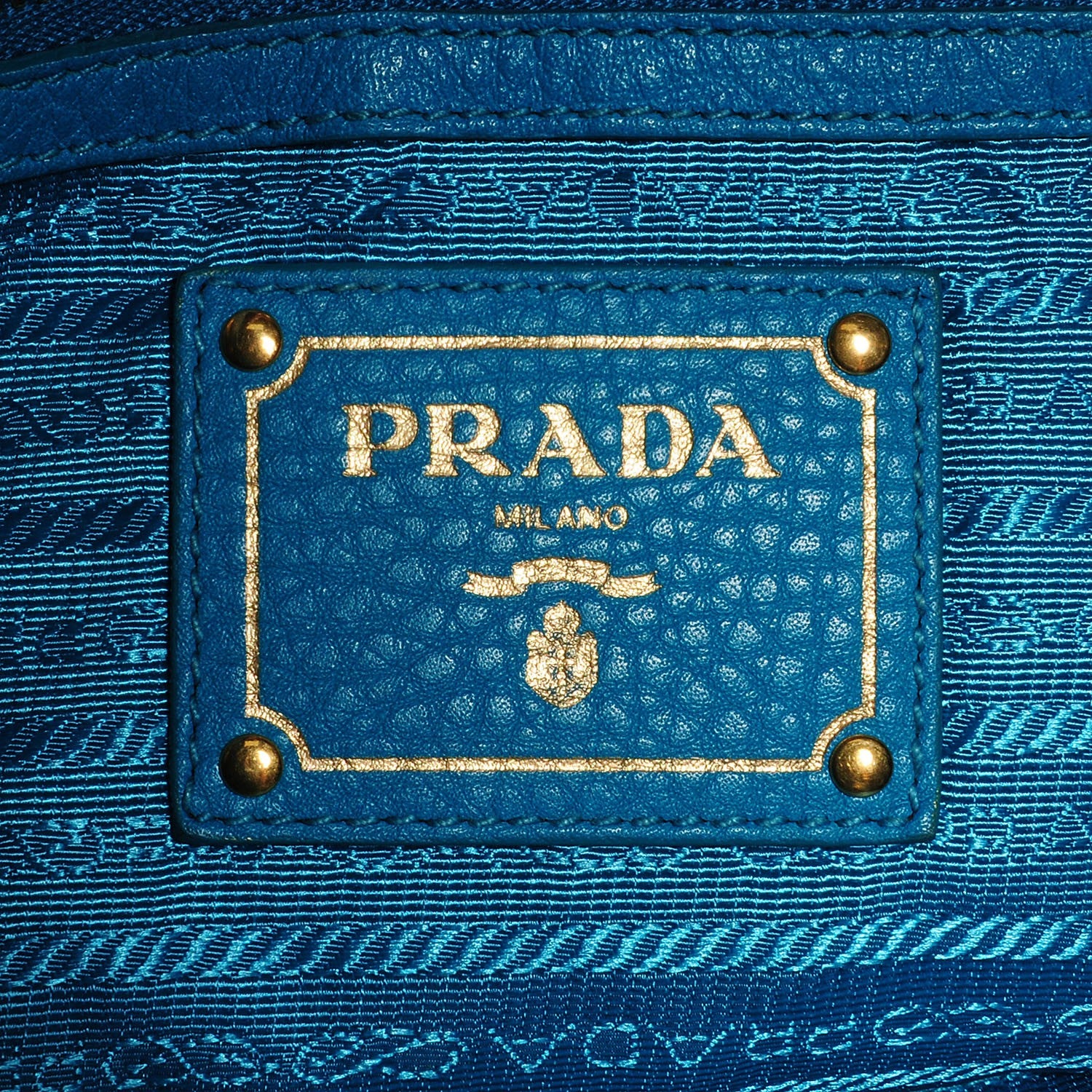 Prada Vitello Daino Hobo Turchese 7 of 11