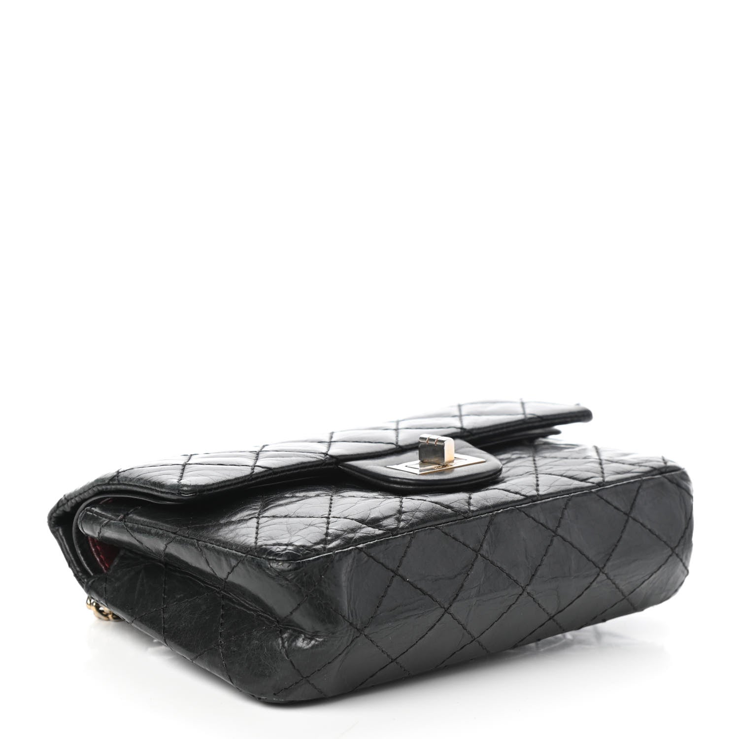 Chanel Aged Calfskin Quilted 2.55 Reissue 224 Flap Black 4 of 9