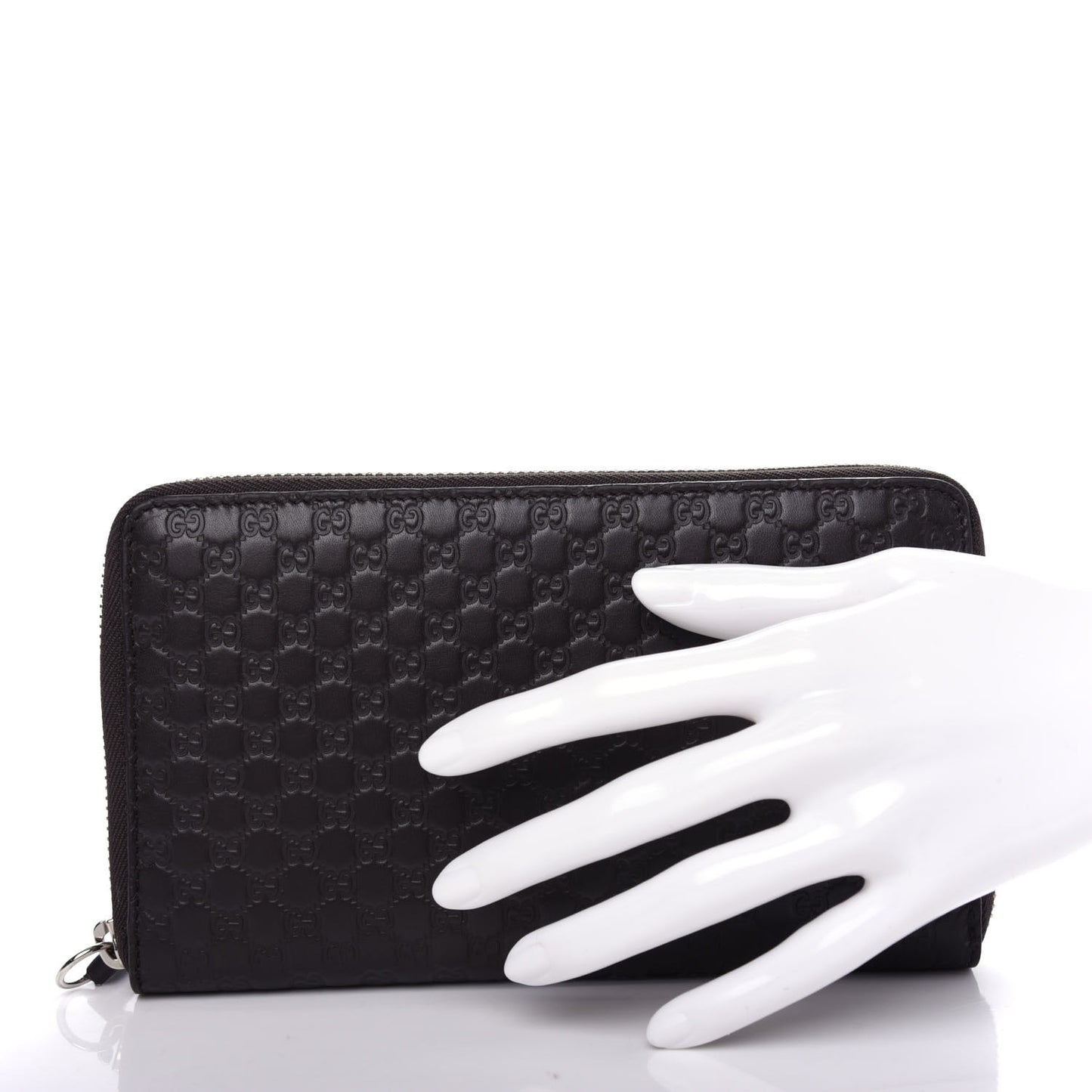 Microguccissima Large Zip Around Organizer Wallet Testa di Moro