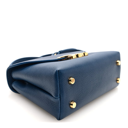 Celine Supple Grained Calfskin Teen Nino Teal Blue 4 of 9