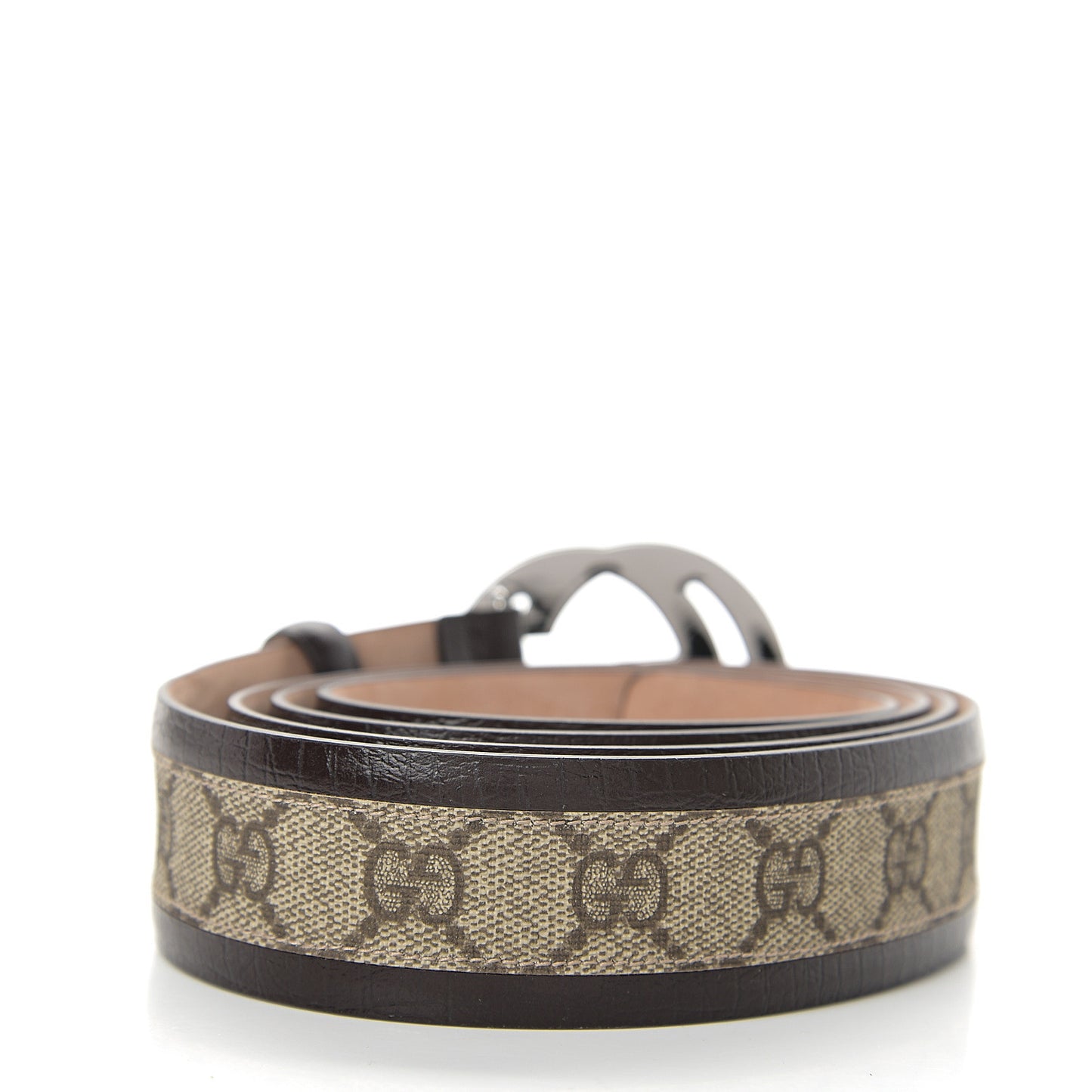 GG Supreme Monogram Niagara Lux Calfskin Interlocking G 40mm Belt 125 50 Beige Ebony Cocoa