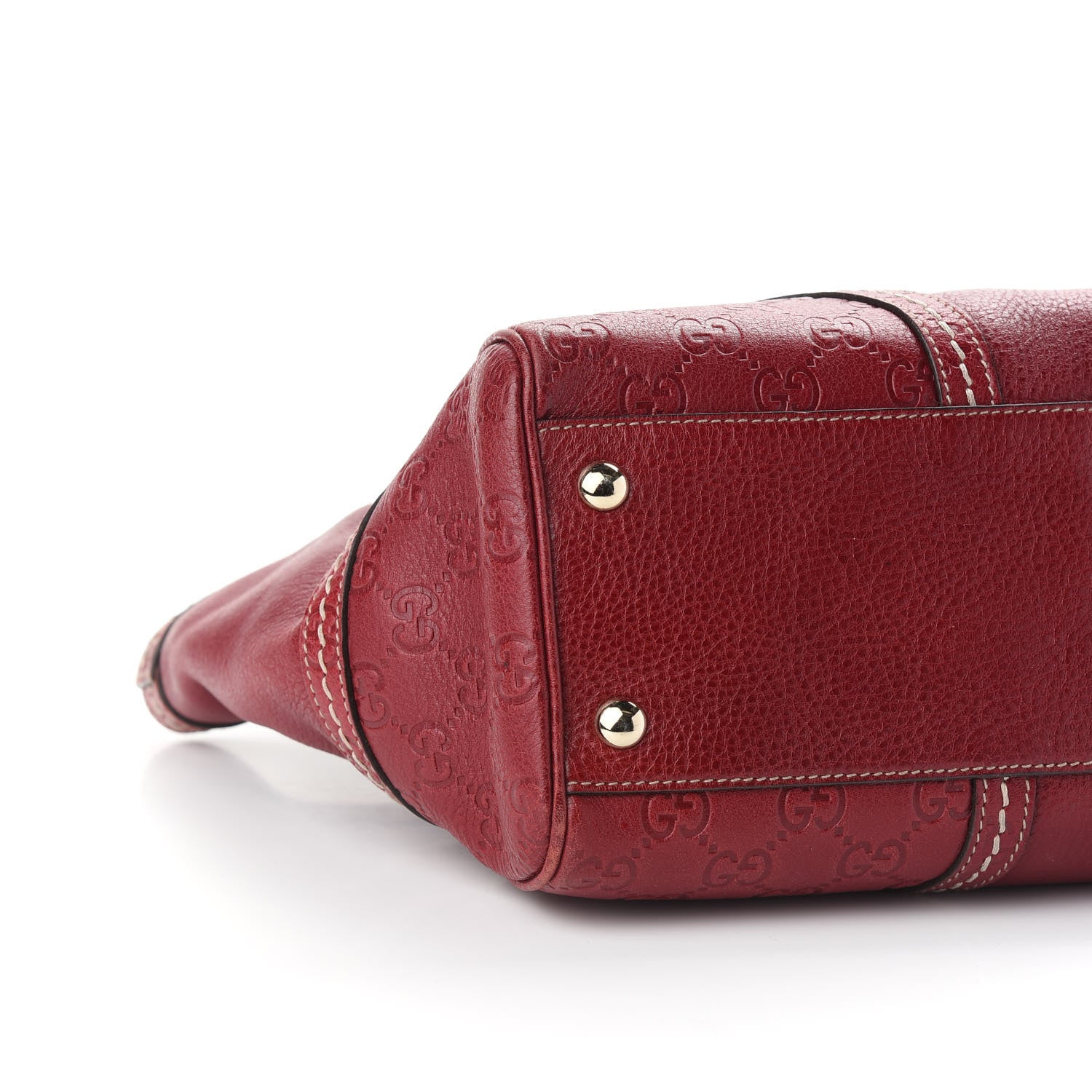 Gucci Guccissima Trim Signoria Tote Red 7 of 8