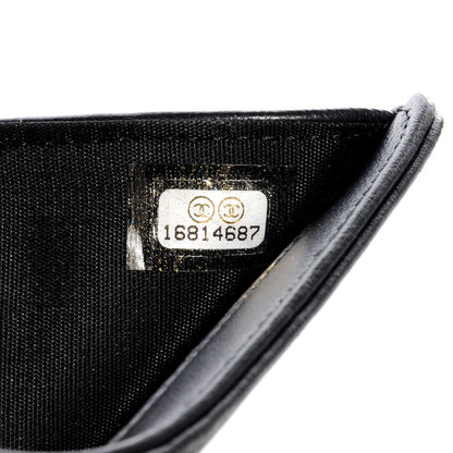 Chanel Lambskin Compact Boy Wallet Black 7 of 7