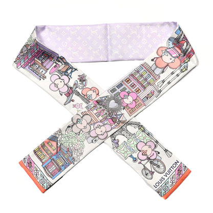 Louis Vuitton Silk Monogram Hide and Seek Bandeau Mauve 2 of 3