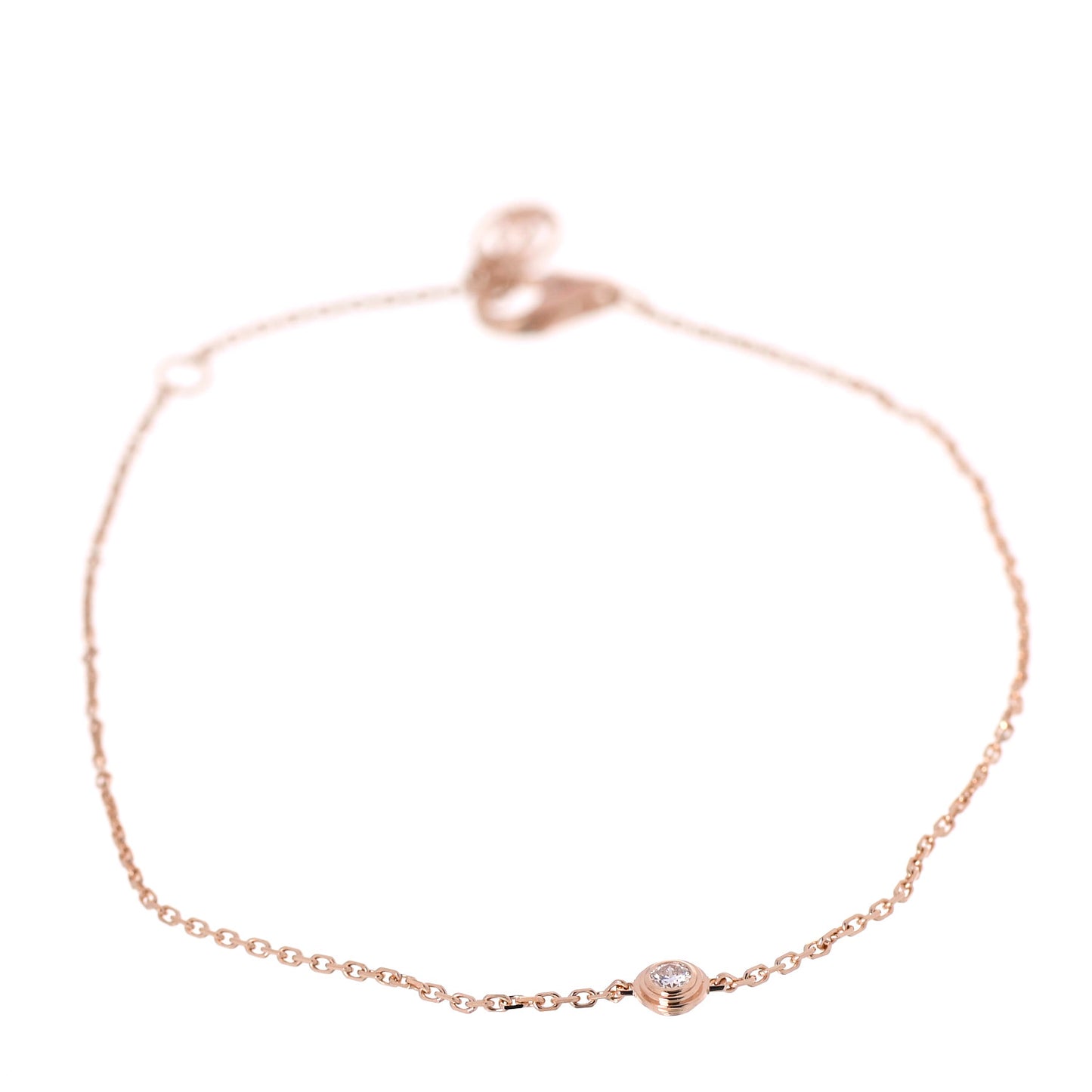 18K Pink Gold Diamond XS D'Amour Bracelet