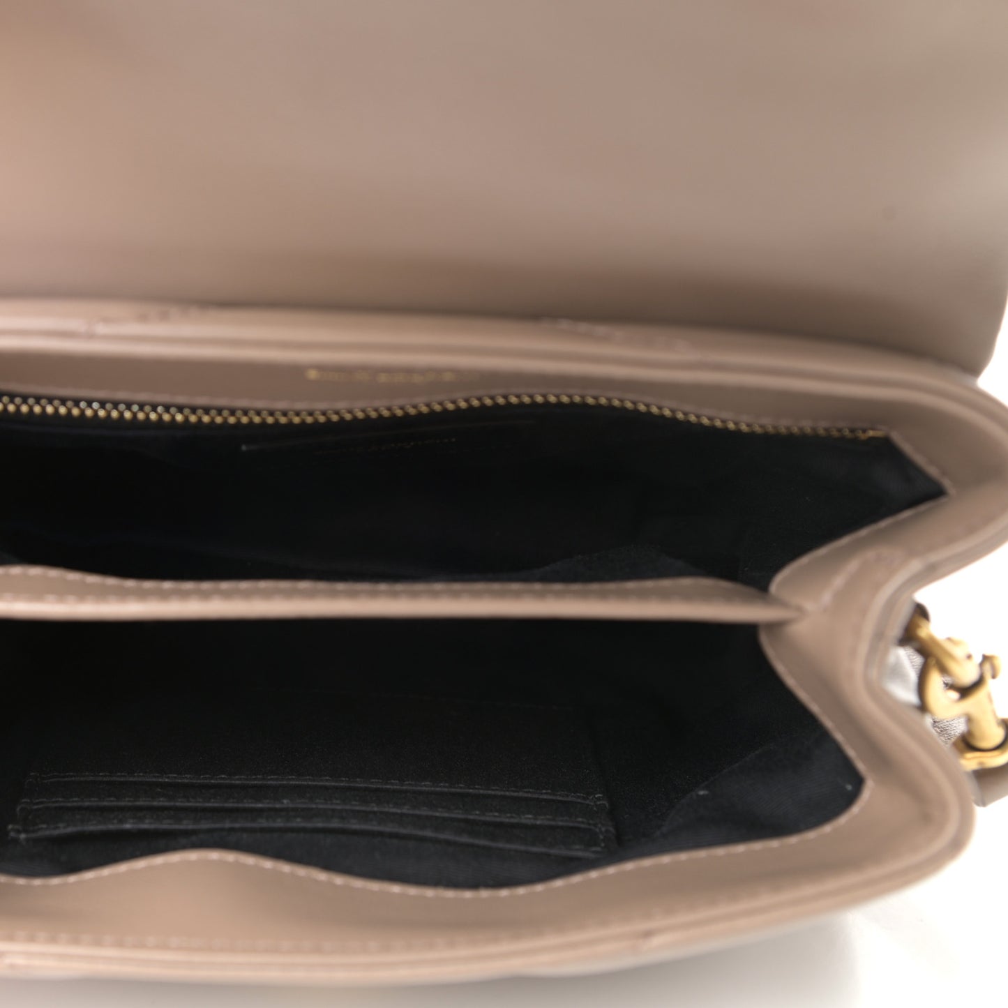 Calfskin Y Quilted Monogram Toy Loulou Crossbody Bag Taupe